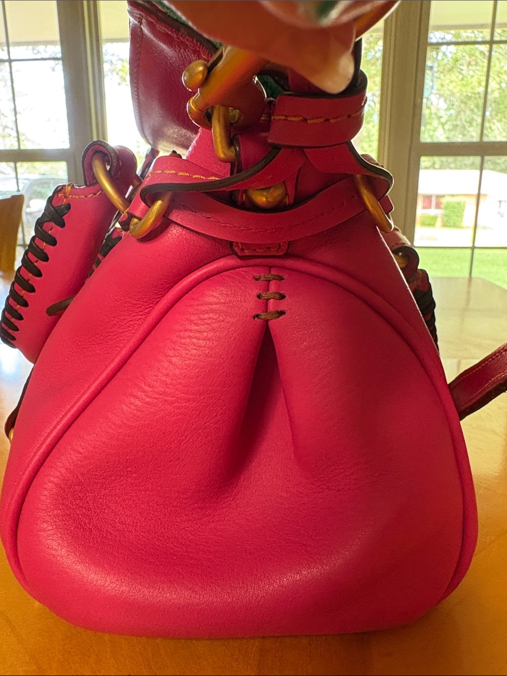 Dooney & Bourke Fuchsia Florentine Satchel - Picture 12 of 15